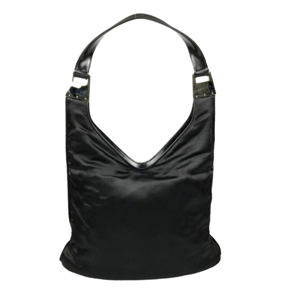 GUCCI  BAG SHOULDER BAG BLACK NYLON